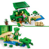 LEGO 21254 Minecraft Casa sulla spiaggia delle tartarughe, giocattolo con accessori, minifigure dei personaggi dei videogiochi
