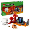 LEGO 21255 Minecraft Agguato al Portale del Nether, Giocattolo con Scene di Battaglia e Minifigure, Figura di Hoglin