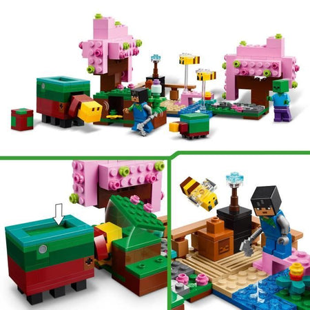 LEGO Minecraft 21260 Giardino dei Ciliegi in Fiore - Minifigure del Videogioco