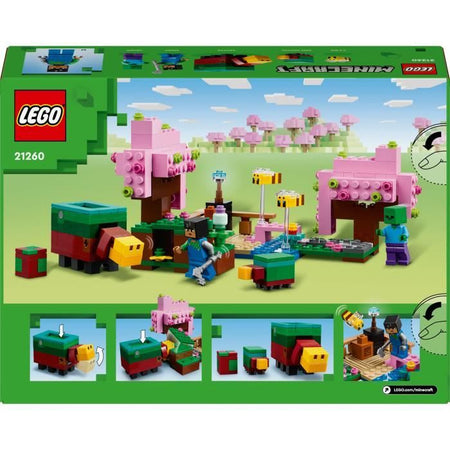 LEGO Minecraft 21260 Giardino dei Ciliegi in Fiore - Minifigure del Videogioco