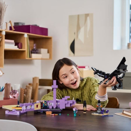 LEGO Minecraft 21264 Il Drago e la Nave Ender - Set ispirato al videogioco
