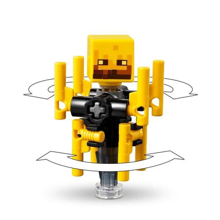 LEGO Minecraft 21266 Battaglia di lava del Nether - Giocattolo per gli appassionati di videogiochi