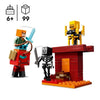 LEGO Minecraft 21266 Battaglia di lava del Nether - Giocattolo per gli appassionati di videogiochi