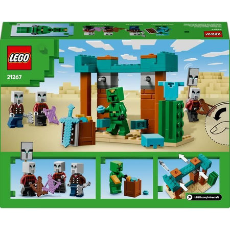 LEGO Minecraft 21267 Pattuglia degli abitanti del villaggio del deserto - Set da costruzione per bambini di 7 anni