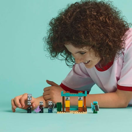 LEGO Minecraft 21267 Pattuglia degli abitanti del villaggio del deserto - Set da costruzione per bambini di 7 anni