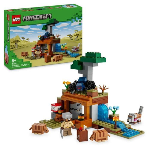 LEGO Minecraft 21269 Spedizione Armadillo nella Miniera - Set da costruzione per ragazzi