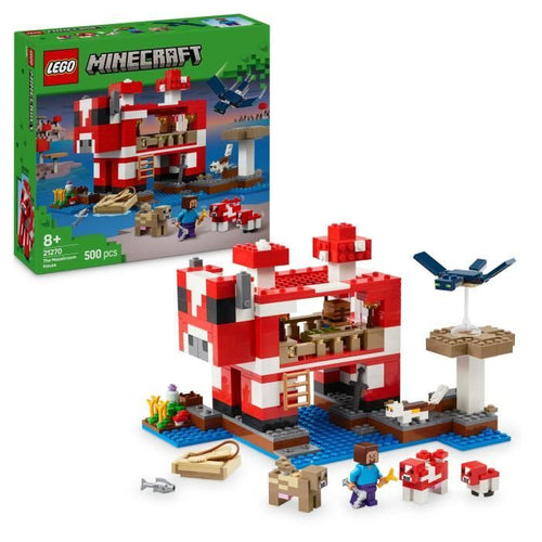 LEGO Minecraft 21270 The Mooshrooms House - Gioco di costruzione per bambine dagli 8 anni in su