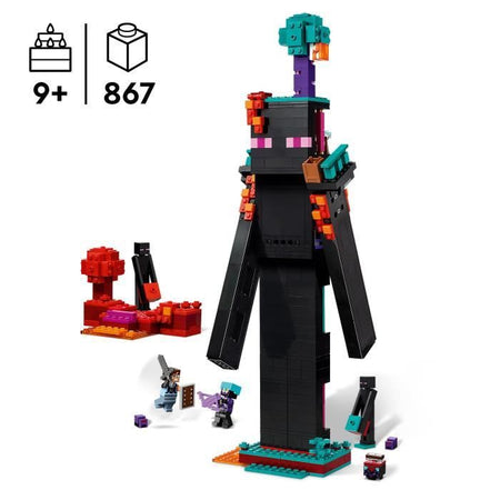 LEGO Minecraft 21279 Torre dell'Enderman - Set di costruzioni per ragazzi dai 9 anni in su