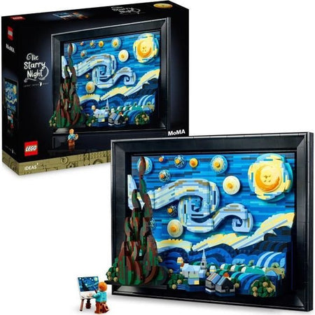 LEGO Ideas 21333 Vincent Van Gogh - Stampa artistica su tela La notte stellata