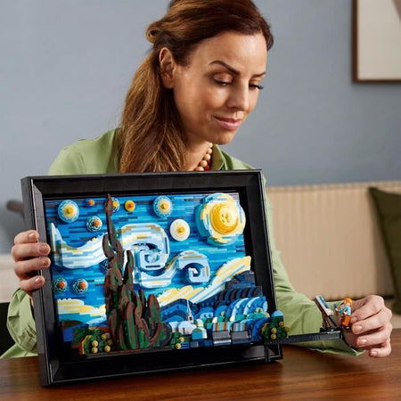 LEGO Ideas 21333 Vincent Van Gogh - Stampa artistica su tela La notte stellata