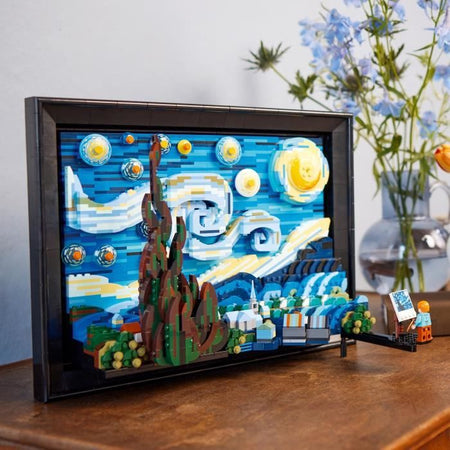LEGO Ideas 21333 Vincent Van Gogh - Stampa artistica su tela La notte stellata