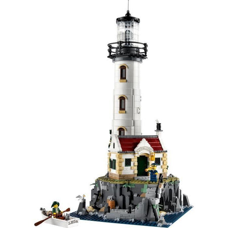 Idee Lego 21335 Il faro motorizzato, modello da costruire, idea regalo, decorazione per la casa, con minifigurine marine, attività manuale