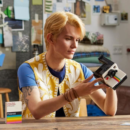 LEGO 21345 Ideas Fotocamera Polaroid OneStep SX-70, Modello di Costruzione per Adulti con Adesivi