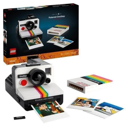 LEGO 21345 Ideas Fotocamera Polaroid OneStep SX-70, Modello di Costruzione per Adulti con Adesivi
