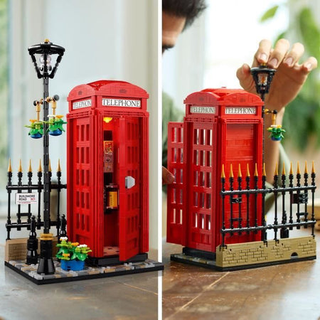 LEGO Ideas 21347 Decorazioni per la casa della cabina telefonica di Londra per gli anglofili