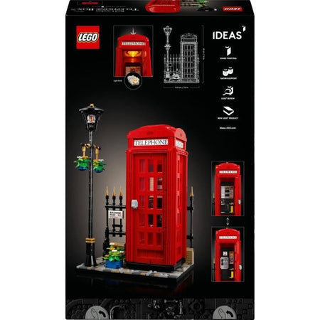 LEGO Ideas 21347 Decorazioni per la casa della cabina telefonica di Londra per gli anglofili