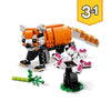 LEGO 31129 Creator 3-in-1 Sua Maestà la Tigre, Animali Giocattoli per Ragazze e Ragazzi dai 9 anni in su, Panda, Minifigure di Pesci