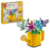 LEGO Creator 31149 Fiori nell'annaffiatoio 3 in 1, giocattolo per bambini, con annaffiatoio, mazzo di fiori e 2 uccelli