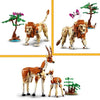 LEGO 31150 Creator 3in1 Safari Animali Selvatici, Giocattolo con Figure di Animali, Giraffa, Gazzelle e Leone