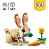 LEGO Creator 31162 3-in-1 L'adorabile coniglietto - Set da costruzione per ragazze di 8 anni