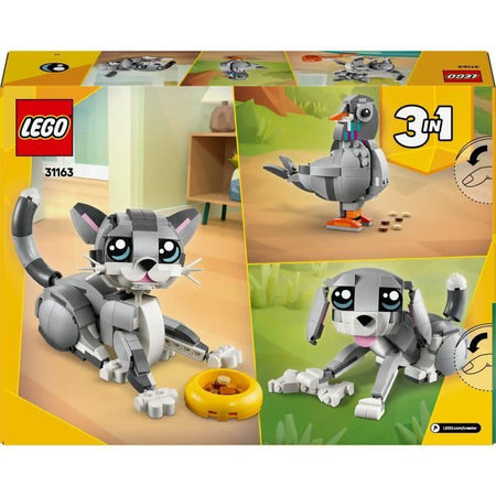 LEGO Creator 31163 Gatto giocoso 3 in 1 - Set da costruzione per ragazze di 8 anni