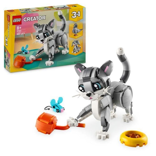 LEGO Creator 31163 Gatto giocoso 3 in 1 - Set da costruzione per ragazze di 8 anni