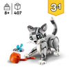LEGO Creator 31163 Gatto giocoso 3 in 1 - Set da costruzione per ragazze di 8 anni