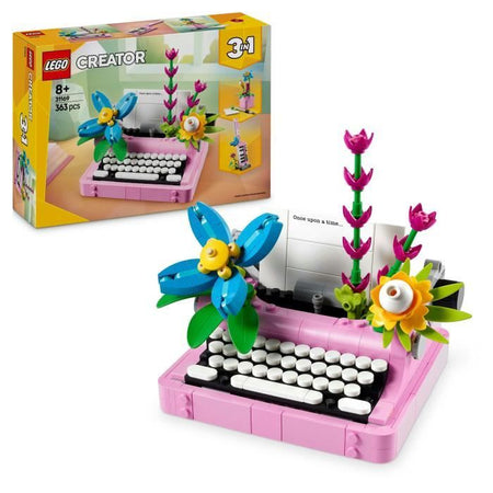 LEGO Creator 31169 3-in-1 Flower Typewriter - Gioco per bambine dagli 8 anni in su