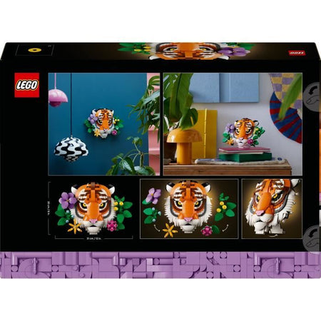 LEGO Art 31217 Collezione Wildlife  Tigre  Set per adulti  Decorazione da parete con fiori