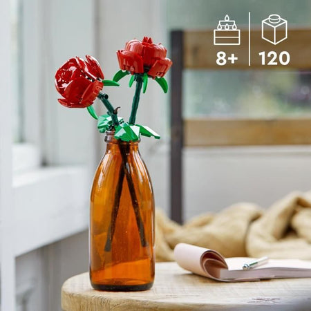 LEGO Creator Roses, set di fiori artificiali per ragazze e ragazzi dagli 8 anni, 40460, decorazione per la casa