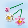 LEGO 40647 Creator Fiori di loto, kit di costruzione per ragazze e ragazzi dagli 8 anni, con 3 fiori artificiali