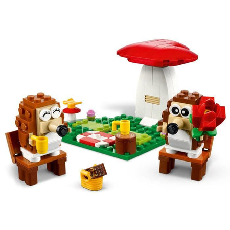 LEGO 40711 Picnic dei Ricci - Giocattolo con un fungo da costruire per i bambini di 8 anni