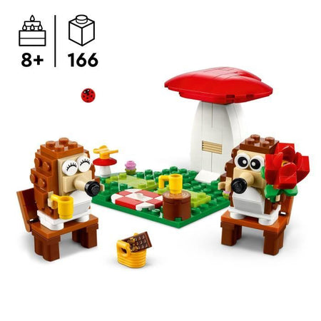 LEGO 40711 Picnic dei Ricci - Giocattolo con un fungo da costruire per i bambini di 8 anni