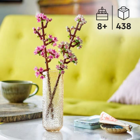 LEGO Creator 40725 Fiori di ciliegio, decorazione della stanza e accessorio per l'ufficio, modello di bouquet di fiori