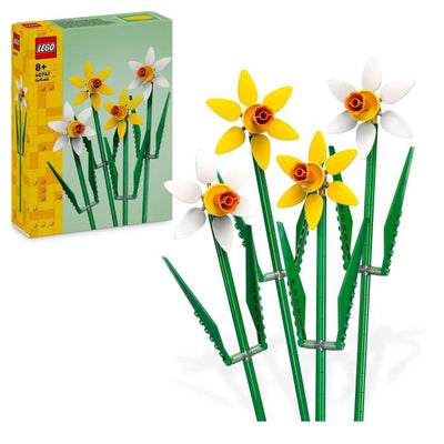 LEGO Creator Daffodils, kit per la costruzione di fiori artificiali, 40747, regalo per ragazze e bambini