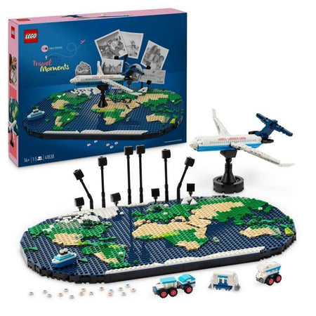 LEGO Family 41838 Ricordi di viaggio - Mappa del mondo - Regalo per i viaggiatori