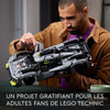 LEGO Technic 42156 Peugeot 9x8 24H Le Mans Hypercar ibrido, modello di auto da corsa