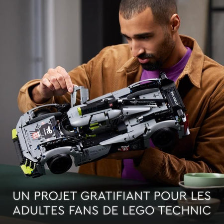 LEGO Technic 42156 Peugeot 9x8 24H Le Mans Hypercar ibrido, modello di auto da corsa