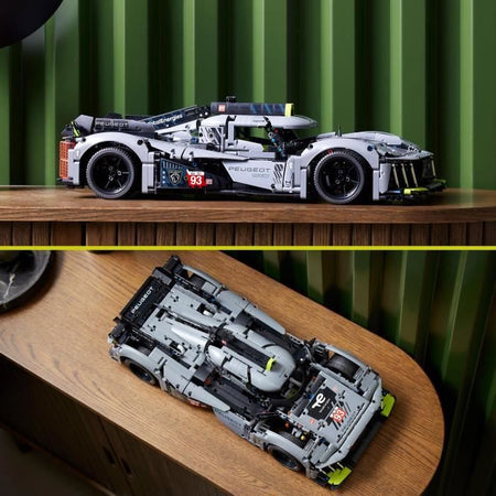 LEGO Technic 42156 Peugeot 9x8 24H Le Mans Hypercar ibrido, modello di auto da corsa
