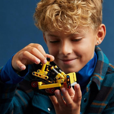 LEGO Technic 42163 Bulldozer, giocattolo da costruzione per bambini, veicolo escavatore