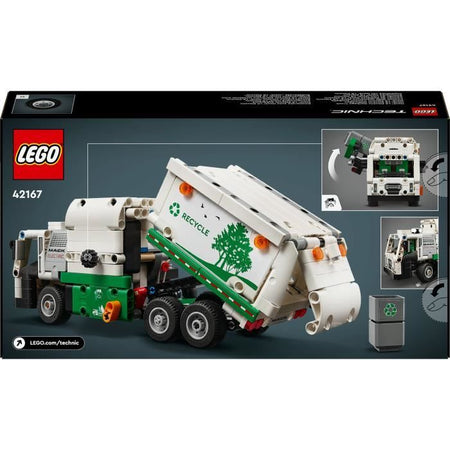 LEGO Technic 42167 Mack LR Camion della spazzatura elettrico, camion elettrico giocattolo, veicolo per il riciclaggio