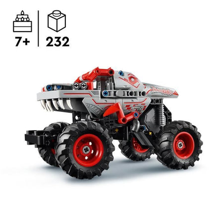 LEGO Technic 42200 Monster Jam ThunderROARus pull-back - Camion dei dinosauri per bambini di 7 anni