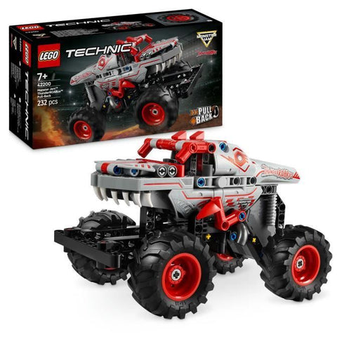 LEGO Technic 42200 Monster Jam ThunderROARus pull-back - Camion dei dinosauri per bambini di 7 anni