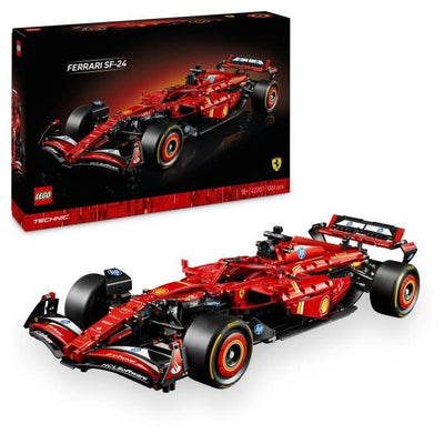 LEGO Technic 42207 F1 Ferrari SF-24 - Auto da collezione con motore V6 per adulti