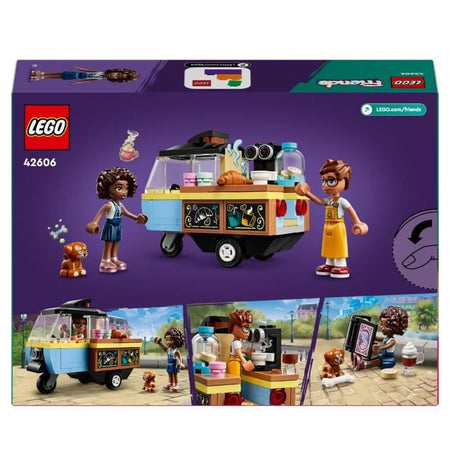 LEGO Friends 42606 Carretto mobile dei dolci, giocattolo educativo con le minifigure dei cani Aliya, Jules e Aira