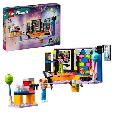 LEGO Friends 42610 Karaoke, giocattolo musicale con bambole e personaggi Liann e Nova e un geco