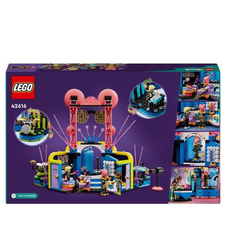 LEGO Friends 42616 Spettacolo musicale di Heartlake City, giocattolo con 4 minifigure di Andrea, scena e strumenti