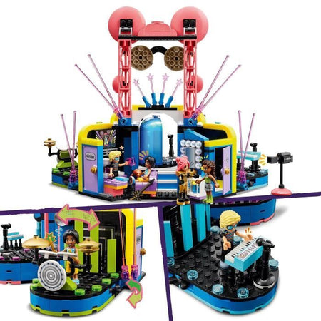 LEGO Friends 42616 Spettacolo musicale di Heartlake City, giocattolo con 4 minifigure di Andrea, scena e strumenti