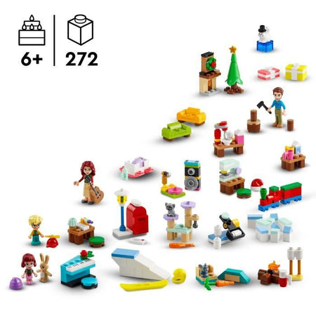 LEGO Friends 42637 Calendario dell'Avvento 2024 Regali prima di Natale Include 5 personaggi