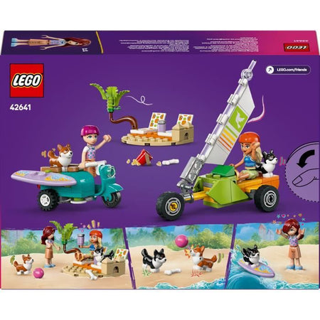 LEGO Friends 42641 Avventure con cani da surf e scooter - Giocattolo interattivo con Corgis